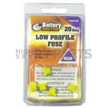 WirthCo Fuse Yellow Blade ATM Mini 20 Amp Pack of 5 - 24170