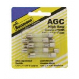 Bussman Fuse Assortment AGC Glass - Pack of 10 - BP/AGC-AH10-RP