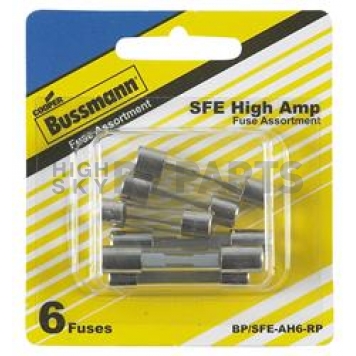 Bussman Fuse Assortment SFE Glass - Pack of 6 - BP/SFE-AH6-RP