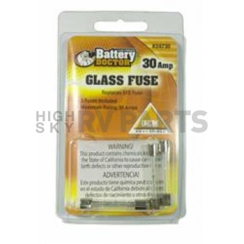 WirthCo SFE Glass Fuse 30 Amp - Pack of 3 - 24730
