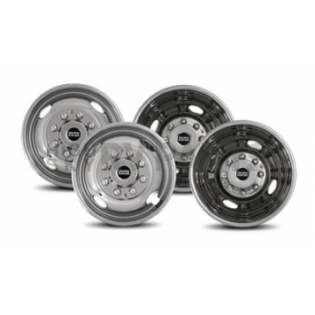 Pacific Dualies Wheel Simulator - Stainless Steel Front And Rear - Set Of 4 - 35-1608