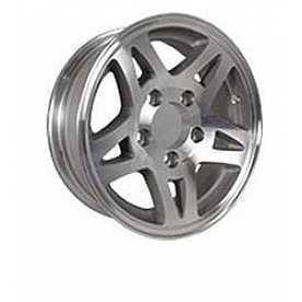 Americana Aluminum Trailer Wheel Black - 14 Inch with 5x4.50 Bolt Pattern - 22330HWTB