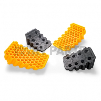 Camco Leveling Block - Black/ Orange Plastic - Set of 2 - 44425-3