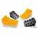 Camco Leveling Block - Black/ Orange Plastic - Set of 2 - 44425