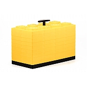 Camco Leveling Block - 17 inch x 8 inch Yellow Plastic - Set of 10 - 44515