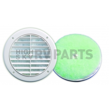 RV Air Conditioner Filter - Round With Center Hole 5-1/4 Inch Diameter - AC 145G-2