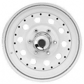 Americana Steel Trailer Wheel - 14 Inch with 5x4.50 Bolt Pattern White - 20365
