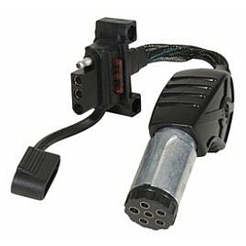 Husky Towing Trailer Wiring Connector Adapter 6 Pin To 4 Flat - 30466