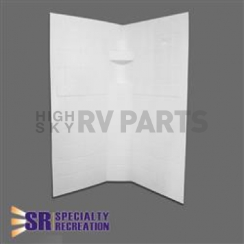 Specialty Recreation Shower Surround - 34 Inch x 34 Inch - White