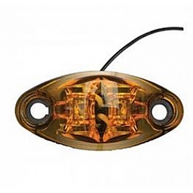 Valterra Clearance Marker Light - 2-5/8 Inch x 1-1/4 Inch Rectangle Amber - DG52505VP