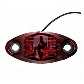 Valterra Clearance Marker Light - 2-5/8 Inch x 1-1/4 Inch Rectangle Red - DG52506VP