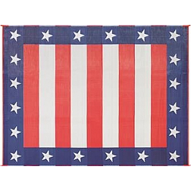 Faulkner RV Patio Mat 12 Feet x 9 Feet Independence Day - 46503