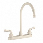 Dura Faucet Kitchen  Bisque Parchment Plastic Body With Brass Spout - DF-PK330HC-BQ