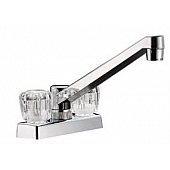 Dura Faucet Kitchen  Silver Acrylic Knob - DF-PK640A-CP