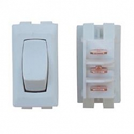 Valterra Interior Light Switch - Single Pole Single Throw White - DG41UPB