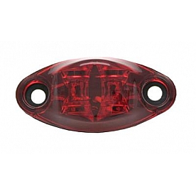 Valterra Clearance Marker Light - 2-5/8 Inch x 1-1/4 Inch Rectangle Red - L04-0037R