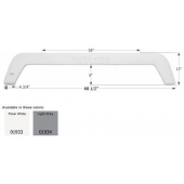 Icon Fender Skirt For Layton  Skyline 68-1/2 Inch 13 Inch  White 01933