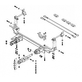 Demco RV Vehicle Baseplate For Ford Fiesta - 9519285
