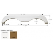 Icon Fender Skirt for Mckenzie And Holiday Rambler Starwood LX/ Lakota/ Medallion 67-5/8 Inch 12-1/2 Inch White - 01630