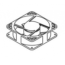 Norcold Refrigerator Cooling Fan Assembly Square - 628685