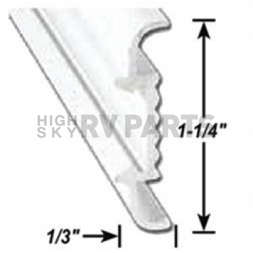 AP Products Trim Molding Insert 16' x 1/3 inch Silver - Aluminum - 021-56403-16