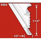 AP Products Trim Molding Insert 8' x 1/3 inch Silver - Aluminum - 021-56403-8