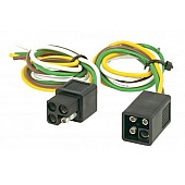 Hopkins MFG Trailer Wiring Connector Vehicle End And Trailer End 4 Round  - 11147975