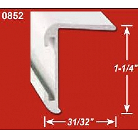 AP Products Trim Molding Insert 8' x 1-1/4 inch Silver - Aluminum - 021-85203-8