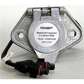 ASA Electronics Backup Camera Bulkhead Connector VOSBHC2M