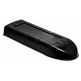 Camco Refrigerator Vent Cover 34 inch x 10 inch - Black Plastic - 42163