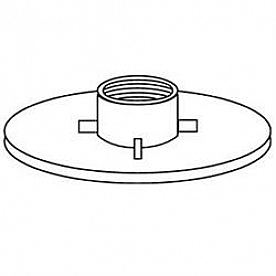 Custom Rotor Molding Waste Holding Tank Raised Threaded Spin Fitting - 3 Inch