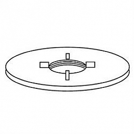 Custom Rotor Molding Waste Holding Tank Flush Threaded Spin Fitting - 1/2 Inch