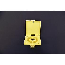 Zebra RV Fresh Water Inlet  - ABS Plastic Polar White - CW146