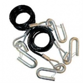 NSA RV Trailer Safety Cable 7 Feet 8000 Pound - Set of 2 - SAFETY CABLES