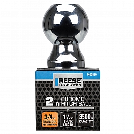 Reese Trailer Hitch Ball - 2 Inch with 3/4 Inch Shank - 7400820 