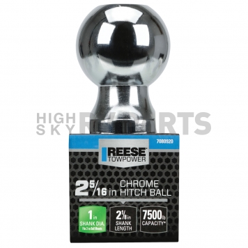 Reese Trailer Hitch Ball - 2-5/16 Inch with 1 Inch Shank - 7080920 -1