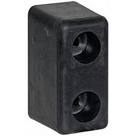 Buyers Products Door Stop Bumper - Black Rubber - Set of 2 - B5500