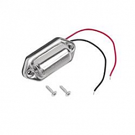 Reese License Plate LED Light with Chrome Plated Steel Housing - 54206-001