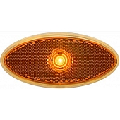 Optronics Clearance Marker Light Oval Amber - MCL0028ABB