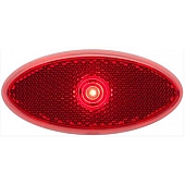 Optronics Clearance Marker Light - Oval Red - MCL0028RBB