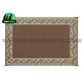 Ming's Mark RV Patio Mat -  9 Feet x 6 Feet Brown/ Beige Classical Polypropylene - RD7
