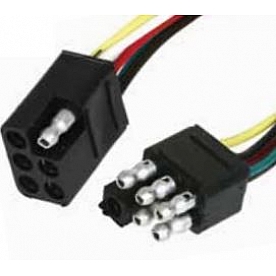 Eaz Lift Trailer Wiring Connector Trailer End 6-Way Flat 12 Inch 64860