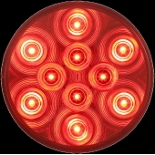 Optronics Trailer Stop/ Tail/ Turn Light Red Round - STL43RBP