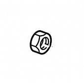 Dexter Trailer Leaf Spring Nut for 10K Axle - 5/8 Inch-11 UNC Thread - 006-038-00