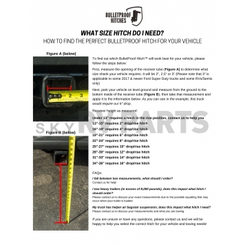 Bulletproof Hitches Trailer Hitch Ball Mount V Class 22000 Lbs - HD254-2