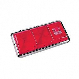 Bargman Trailer Stop/ Tail/ Turn/ Backup Light Red Rectangular - 3085002