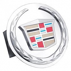 Automotive Gold Trailer Hitch Cover 2 Inch Stainless Steel - TCAD2C