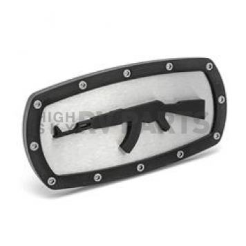 All Sales Trailer Hitch Cover 2 Inch Aluminum/ Stainless Steel - 1044K