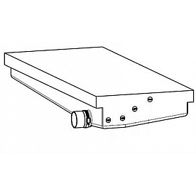 Alpha System Waste Holding Tank 38 Gallon 24 Inch x 61-3/4 Inch x 7-3/4 Inch - 304001A