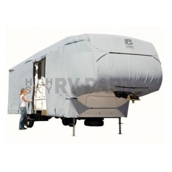 Classic Accessories Travel Trailer Cover Polyester Gray - 187191001